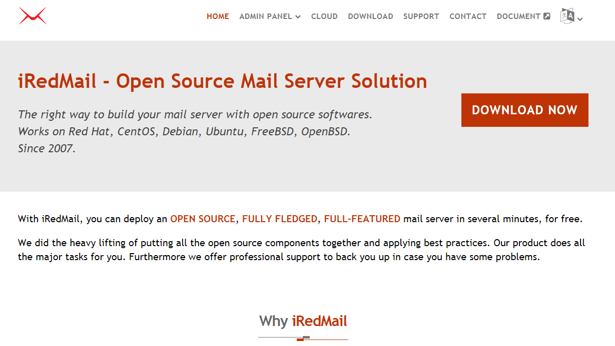 ired自建邮件服务器