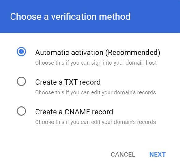 Change Verify Domain