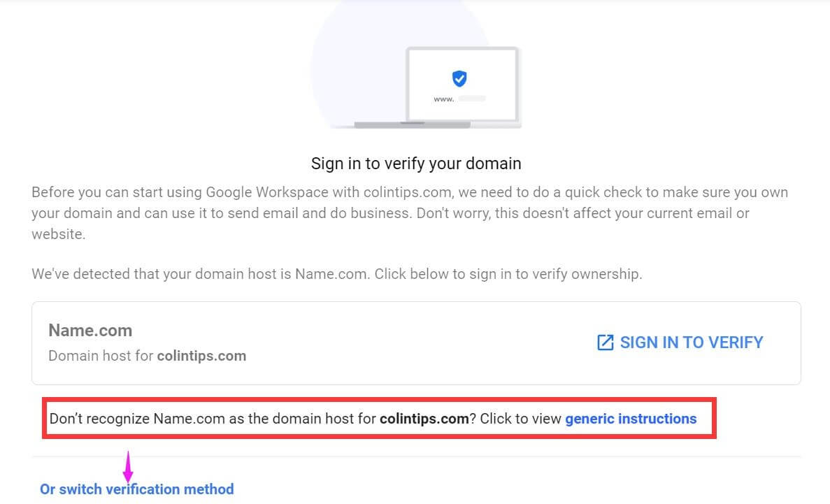 Verify Your Domain